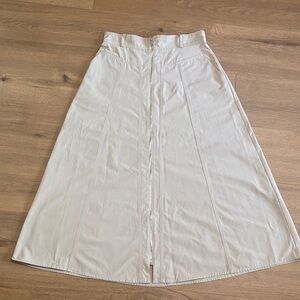 Zara Cream Maxi Skirt